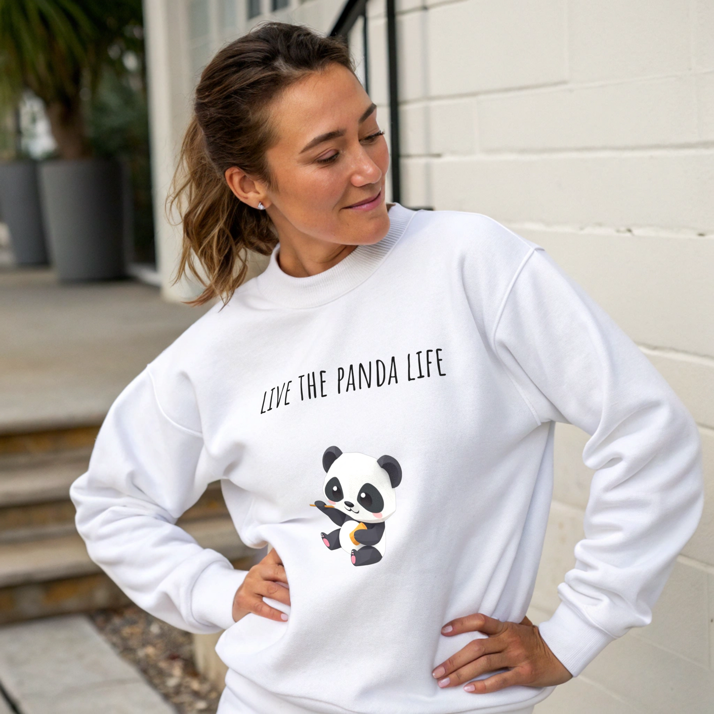 Live the Panda Life Crewneck Sweatshirt