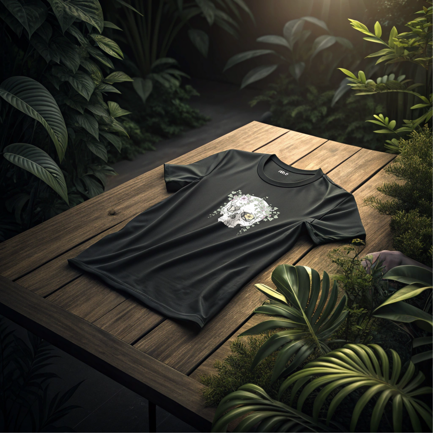 Floral Remains – Skull & Bloom Tee