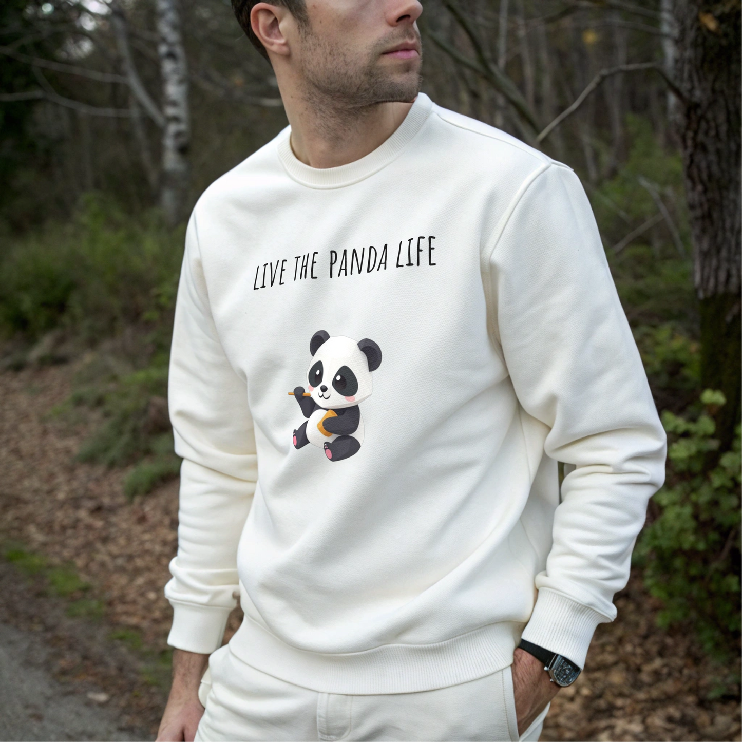 Live the Panda Life Crewneck Sweatshirt