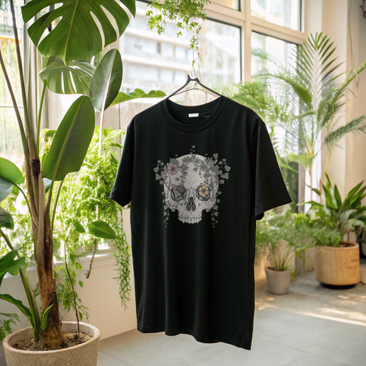 Floral Remains – Skull & Bloom Tee