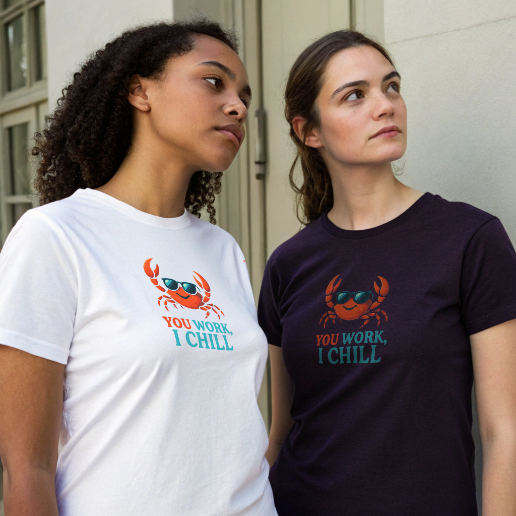 Crabsolutely Chill Classic Crew Tee